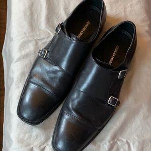 US13 Johnston & Murphy Monk-Strap Dress Shoes
